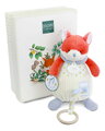 Plyšová líška s melódiou Romarin the Fox In my Garden Music Box Doudou et Compagnie v darčekovom balení 20 cm od 0 mes DC4329
