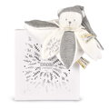 Plyšový medvedík na maznanie Doudou 25 Years Doudou Collector Grey Doudou et Compagnie v darčekovom balení sivý 25 cm od 0 mes