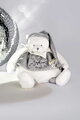 Plyšový medvedík Doudou 25 Years Activity Puppet Grey Doudou et Compagnie narodeninová edícia sivý 30 cm od 0 mes