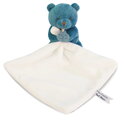 Plüss mackó kendővel dédelgetéshez My Little Bear Doudou et Compagnie ajándékcsomagolásban több színben 10 cm 0 hó-tól