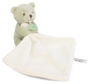 Plüss mackó kendővel dédelgetéshez My Little Bear Doudou et Compagnie ajándékcsomagolásban több színben 10 cm 0 hó-tól