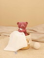 Plüss mackó kendővel dédelgetéshez My Little Bear Doudou et Compagnie ajándékcsomagolásban több színben 10 cm 0 hó-tól