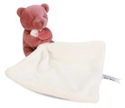Plüss mackó kendővel dédelgetéshez My Little Bear Doudou et Compagnie ajándékcsomagolásban több színben 10 cm 0 hó-tól