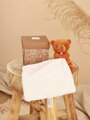 Plüss mackó kendővel dédelgetéshez My Little Bear Doudou et Compagnie ajándékcsomagolásban több színben 10 cm 0 hó-tól