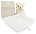 Plüss mackó kendővel dédelgetéshez My Little Bear Doudou et Compagnie ajándékcsomagolásban több színben 10 cm 0 hó-tól