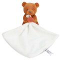 Plüss mackó kendővel dédelgetéshez My Little Bear Doudou et Compagnie ajándékcsomagolásban több színben 10 cm 0 hó-tól