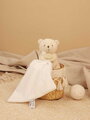 Plüss mackó kendővel dédelgetéshez My Little Bear Doudou et Compagnie ajándékcsomagolásban több színben 10 cm 0 hó-tól