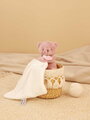 Plüss mackó kendővel dédelgetéshez My Little Bear Doudou et Compagnie ajándékcsomagolásban több színben 10 cm 0 hó-tól