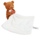 Plüss mackó kendővel dédelgetéshez My Little Bear Doudou et Compagnie ajándékcsomagolásban több színben 10 cm 0 hó-tól