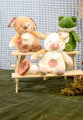 Plyšové zvieratko so zvukom The Farm Doudou with Sound Box Doudou et Compagnie v darčekovom balení rôzne druhy 17 cm od 0 mes DC4358