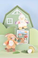 Plyšové zvieratko so zvukom The Farm Doudou with Sound Box Doudou et Compagnie v darčekovom balení rôzne druhy 17 cm od 0 mes DC4358