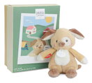 Plyšové zvieratko so zvukom The Farm Doudou with Sound Box Doudou et Compagnie v darčekovom balení rôzne druhy 17 cm od 0 mes DC4358