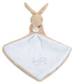 Plüss nyuszi dédelgetéshez kendővel Bunny with a Comforter Beige Doudou et Compagnie ajándékcsomagolásban bézs 10 cm 0 hó-tól