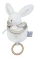 Plyšový zajačik s melódiou Lapin Doudou Music Box White Doudou et Compagnie v darčekovom balení biely 20 cm od 0 mes