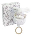 Plyšový zajačik s melódiou Lapin Doudou Music Box White Doudou et Compagnie v darčekovom balení biely 20 cm od 0 mes