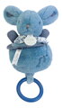 Plyšový zajačik s melódiou Lapin Doudou Music Box Blue Doudou et Compagnie v darčekovom balení modrý 20 cm od 0 mes