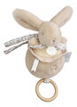 Plyšový zajačik s melódiou Lapin Doudou Music Box Beige Doudou et Compagnie v darčekovom balení béžový 20 cm od 0 mes