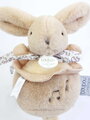 Plyšový zajačik s melódiou Lapin Doudou Music Box Beige Doudou et Compagnie v darčekovom balení béžový 20 cm od 0 mes