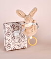 Plyšový zajačik s melódiou Lapin Doudou Music Box Beige Doudou et Compagnie v darčekovom balení béžový 20 cm od 0 mes