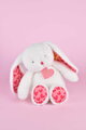 Plyšový zajačik Bunny Je T'aime Doudou et Compagnie v darčekovej taške biely 25 cm od 0 mes DC4372
