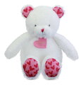 Plyšový medvedík Bear Je T'aime Doudou et Compagnie v darčekovej taške biely 25 cm od 0 mes