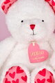 Plyšový medvedík Bear Je T'aime Doudou et Compagnie v darčekovej taške biely 25 cm od 0 mes DC4373