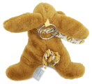 Plyšový zajačik prívesok na kľúče Keyring Bag Charm Doudou et Compagnie viac farieb od 24 mes DC4374