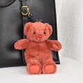 Plyšový medvedík prívesok na kľúče Terracotta Bear Bag Charm Doudou et Compagnie ružový 20 cm od 24 mes DC4386