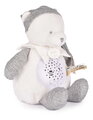 Plyšový medvedík Doudou 25 Years Musical Night Light Star Projector Grey Doudou et Compagnie so svetlom hudbou a bielym šumom sivý 19 cm od 0 mes