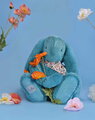 Plyšový zajac Bunny Turquoise Doudou et Compagnie modrý 50 cm od 0 mes DC4598