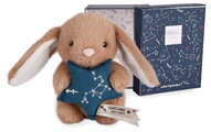 Plyšový zajačik s hviezdičkou Strelec White Bunny Sagittarius Astro Plush with Comforter Doudou et Compagnie v darčekovom balení biely 12 cm od 0 mes 