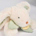Plyšový zajačik na maznanie Bunny Bonbon Sage Green Plush Doudou et Compagnie zelený 20 cm od 0 mes DC4663