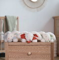 Plyšový zajačik na maznanie Bunny Bonbon Terracotta Plush Doudou et Compagnie oranžový 20 cm od 0 mes DC4664