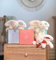Plyšový zajačik na maznanie Bunny Bonbon Terracotta Plush Doudou et Compagnie oranžový 20 cm od 0 mes DC4664
