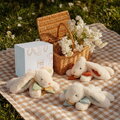 Plyšový zajačik na maznanie Bunny Bonbon Terracotta Plush Doudou et Compagnie oranžový 20 cm od 0 mes DC4664