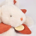 Plyšový zajačik na maznanie Bunny Bonbon Terracotta Plush Doudou et Compagnie oranžový 20 cm od 0 mes DC4664