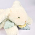 Plyšový zajačik na maznanie Bunny Bonbon Dusty Blue Plush Doudou et Compagnie modrý 20 cm od 0 mes DC4665