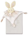 Plyšový zajačik na maznanie Bunny Les Chouchoux Doudou et Compagnie v darčekovom balení béžový 20 cm od 0 mes DC4676