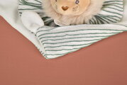 Plyšový levík na maznanie Lion Les Chouchoux Doudou et Compagnie v darčekovom balení biely 20 cm od 0 mes DC4677