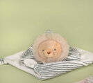 Plyšový levík na maznanie Lion Les Chouchoux Doudou et Compagnie v darčekovom balení biely 20 cm od 0 mes DC4677