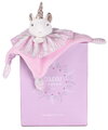 Plyšový jednorožec na maznanie Unicorn Les Chouchoux Doudou et Compagnie v darčekovom balení ružový 20 cm od 0 mes DC4679
