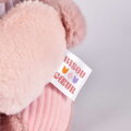 Plyšový medvedík so srdiečkom Heart Bear Unicef Doudou et Compagnie v darčekovom balení ružový 24 cm od 0 mes DC4680