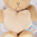 Plyšový medvedík so srdiečkom Heart Bear Unicef Doudou et Compagnie v darčekovom balení hnedý 24 cm od 0 mes DC4681