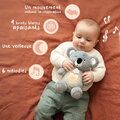Plyšová koala s pohybmi dýchania Koala Breathing Plush Respi'rêves Doudou et Compagnie so svetlom bielym šumom a hudbou sivá 28 cm od 0 mes DC4682