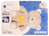 Plyšový medvedík s pohybmi dýchania Bear Breathing Plush Respi'rêves Doudou et Compagnie so svetlom bielym šumom a hudbou hnedý 28 cm od 0 mes DC4684