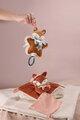 Plyšová líštička s melódiou Timo Music Box Doudou et Compagnie v darčekovom balení modrá 16 cm od 0 mes DC4695