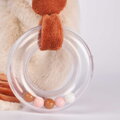 Plyšová líštička s hrkálkou Mina Rattle Doudou et Compagnie v darčekovom balení oranžová 18 cm od 0 mes DC4687
