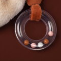 Plyšová líštička s hrkálkou Mina Rattle Doudou et Compagnie v darčekovom balení oranžová 18 cm od 0 mes DC4687