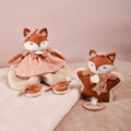 Plyšová líštička s melódiou Mina Music Box Doudou et Compagnie v darčekovom balení oranžová 16 cm od 0 mes DC4689