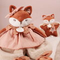Plyšová líštička s melódiou Mina Music Box Doudou et Compagnie v darčekovom balení oranžová 16 cm od 0 mes DC4689
